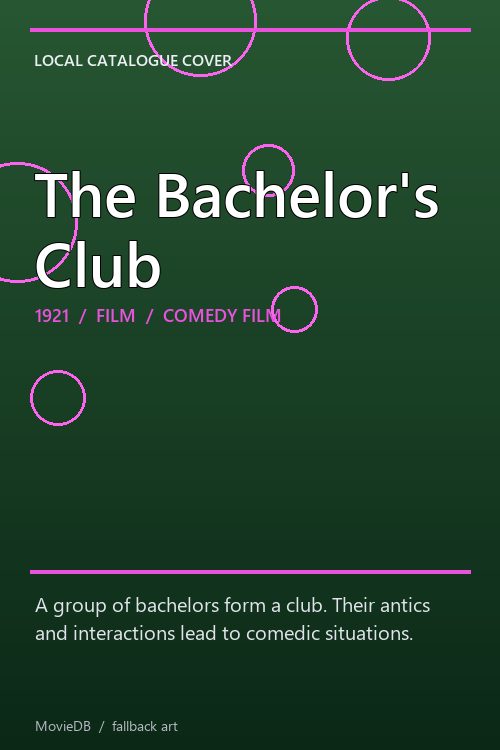 The Bachelor's Club poster