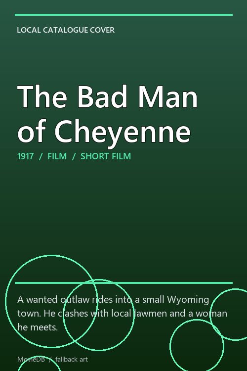 The Bad Man of Cheyenne poster