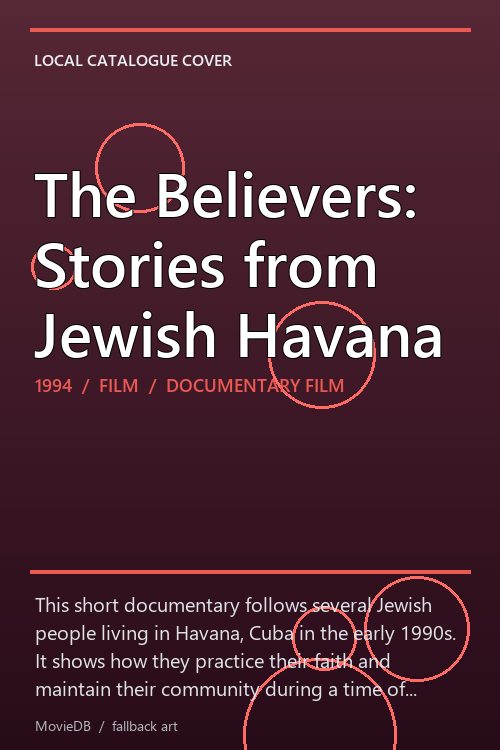 The Believers: Stories from Jewish Havana poster
