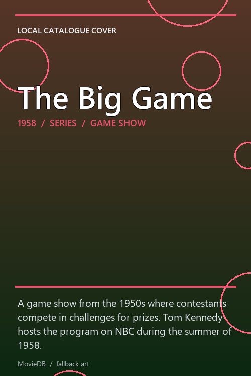 The Big Game poster