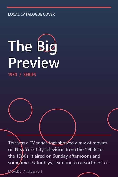 The Big Preview poster