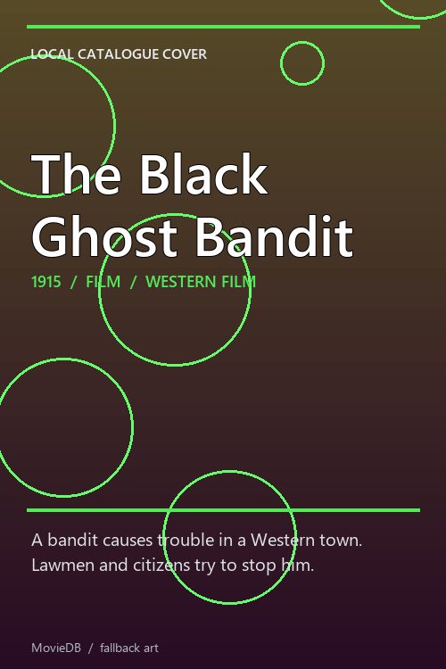 The Black Ghost Bandit poster