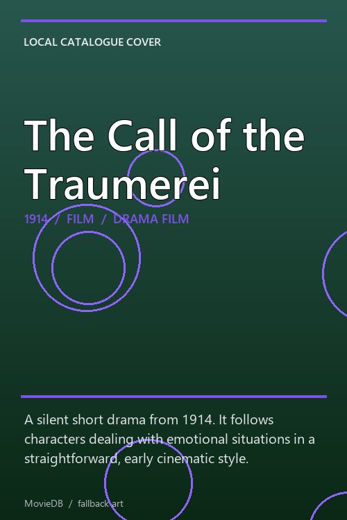 The Call of the Traumerei poster