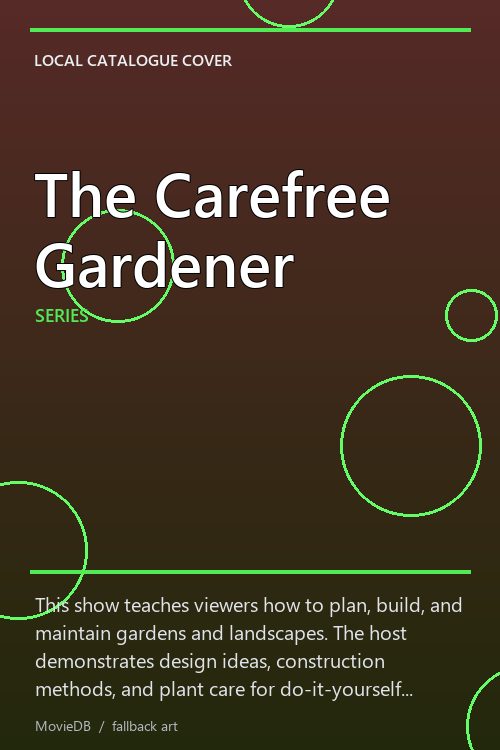 The Carefree Gardener poster