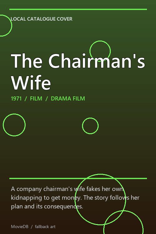 The Chairman's Wife poster