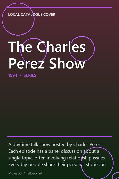 The Charles Perez Show poster