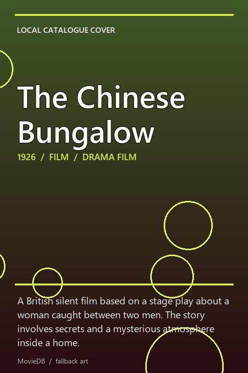 The Chinese Bungalow poster