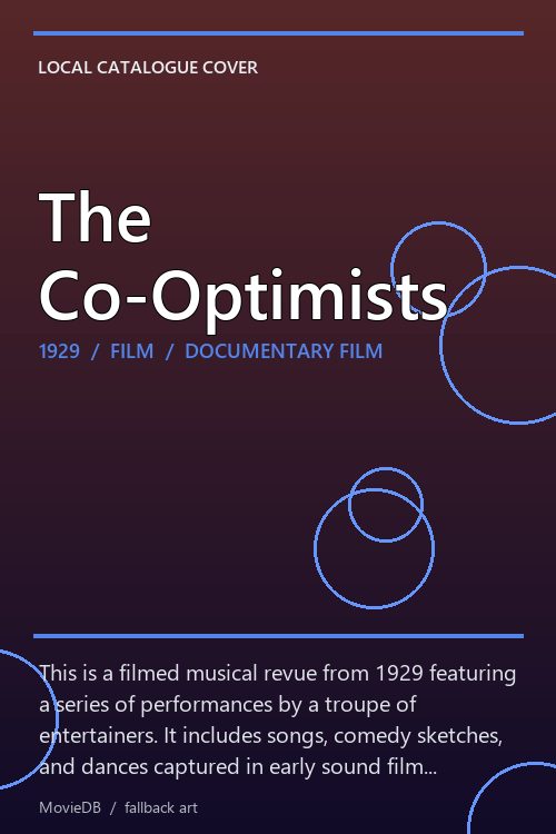 The Co-Optimists poster