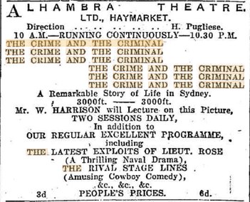 The Crime and the Criminal poster