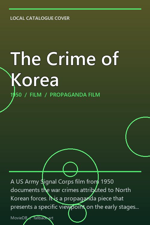 The Crime of Korea poster