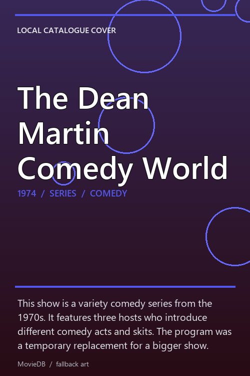 The Dean Martin Comedy World poster