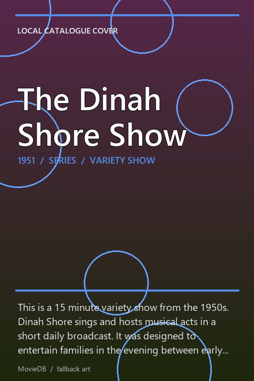 The Dinah Shore Show poster