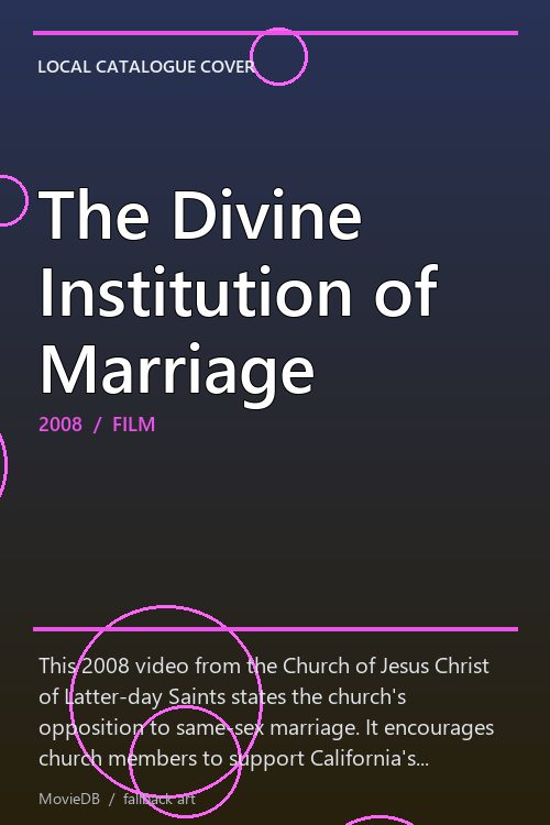 The Divine Institution of Marriage poster