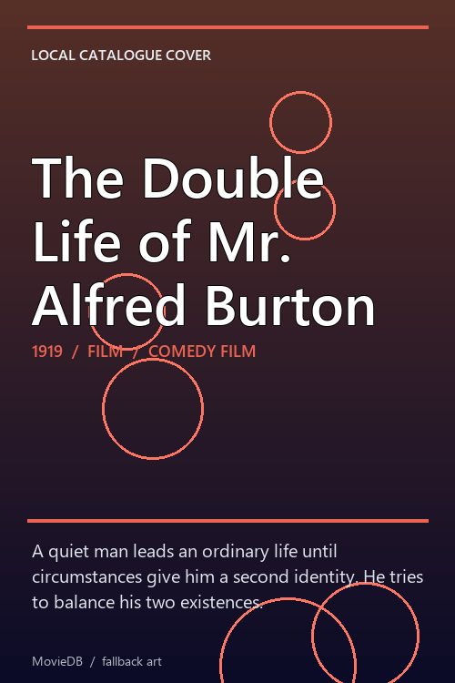 The Double Life of Mr. Alfred Burton poster