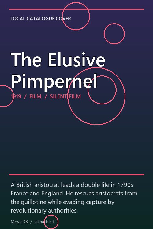 The Elusive Pimpernel poster