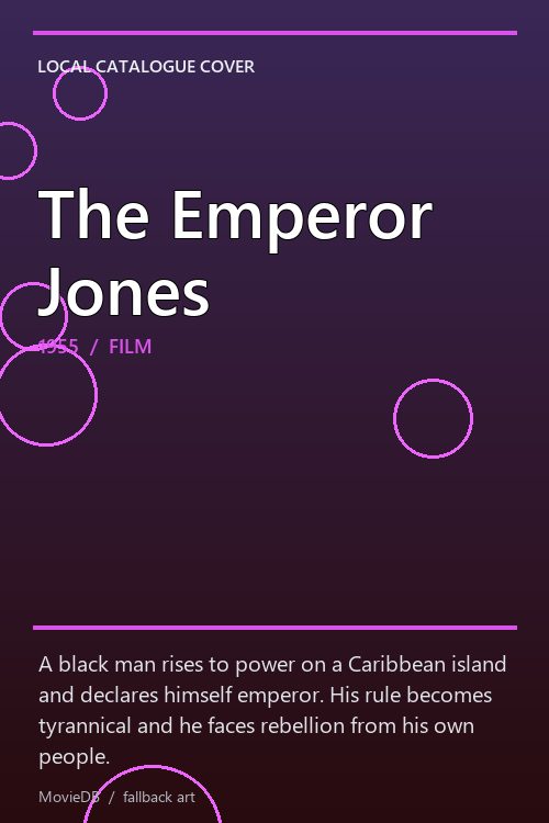 The Emperor Jones poster