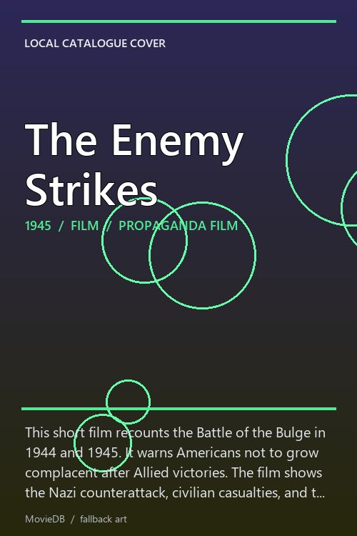The Enemy Strikes poster
