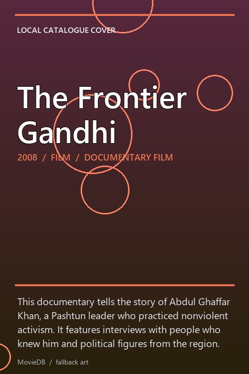 The Frontier Gandhi poster