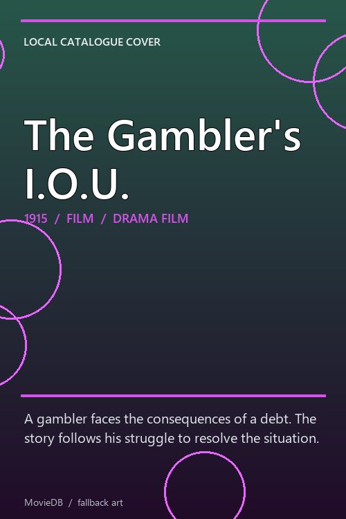 The Gambler's I.O.U. poster