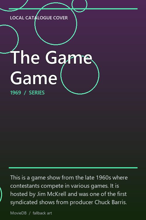 The Game Game poster
