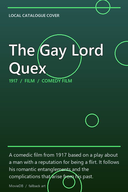 The Gay Lord Quex poster