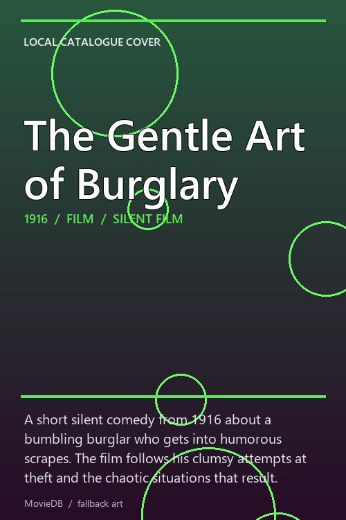 The Gentle Art of Burglary poster