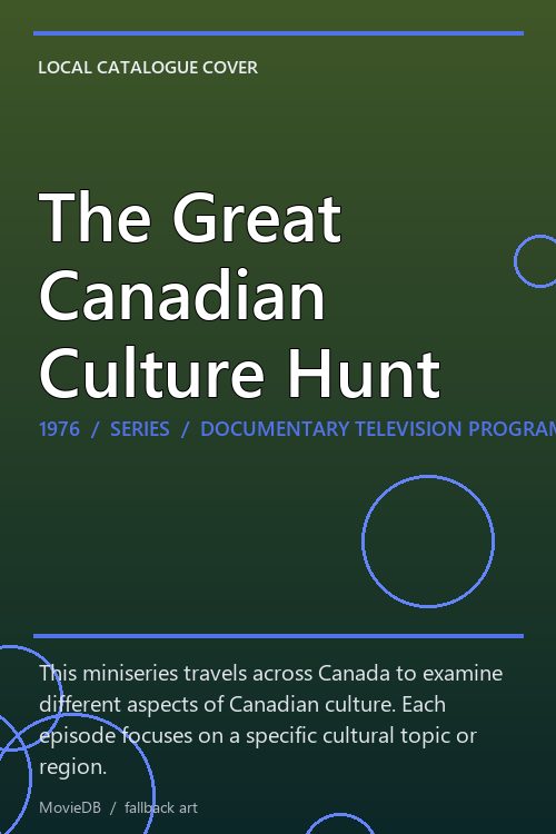 The Great Canadian Culture Hunt poster