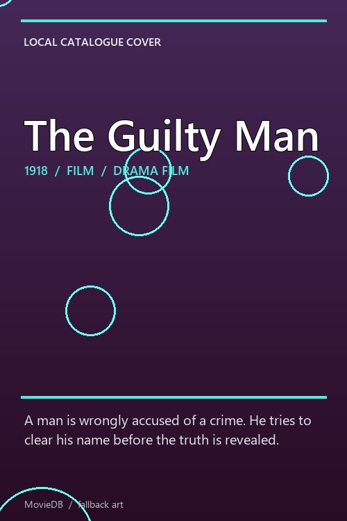 The Guilty Man poster