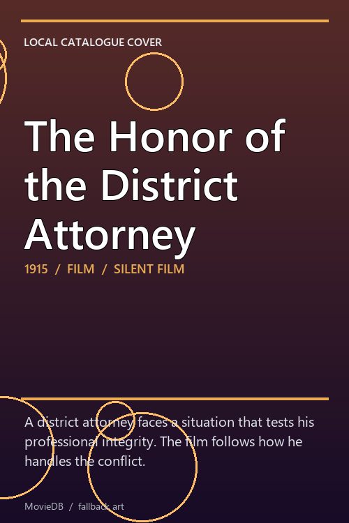 The Honor of the District Attorney poster