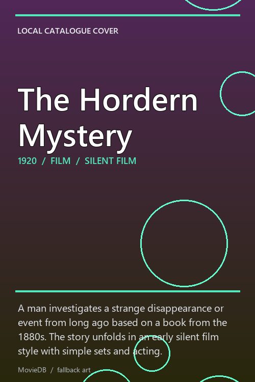The Hordern Mystery poster