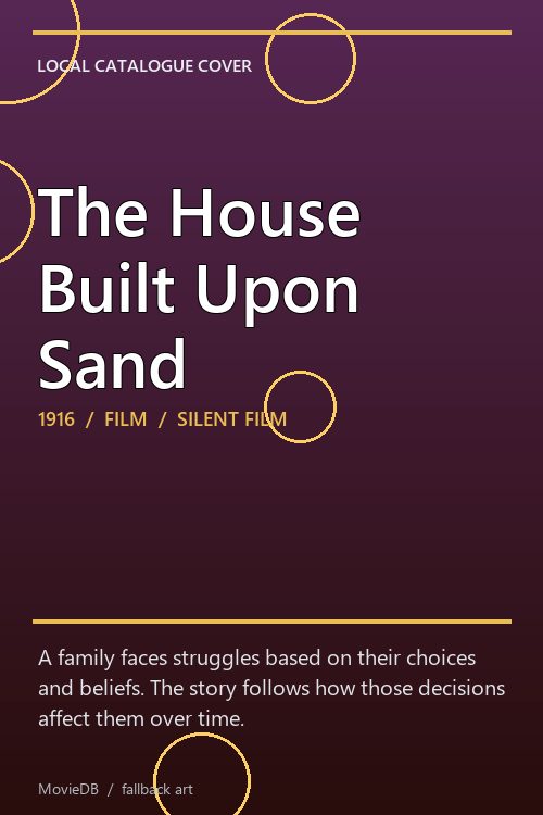The House Built Upon Sand poster