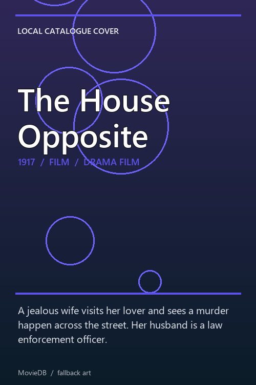 The House Opposite poster