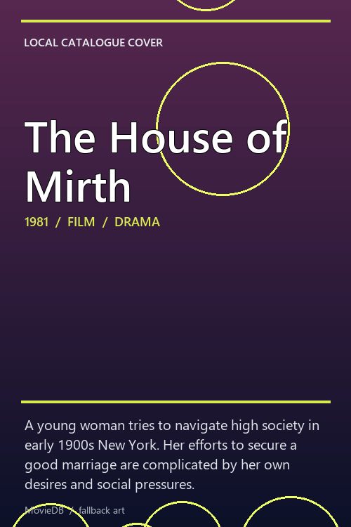 The House of Mirth poster