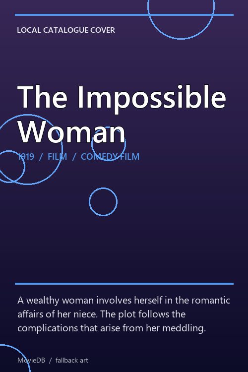 The Impossible Woman poster