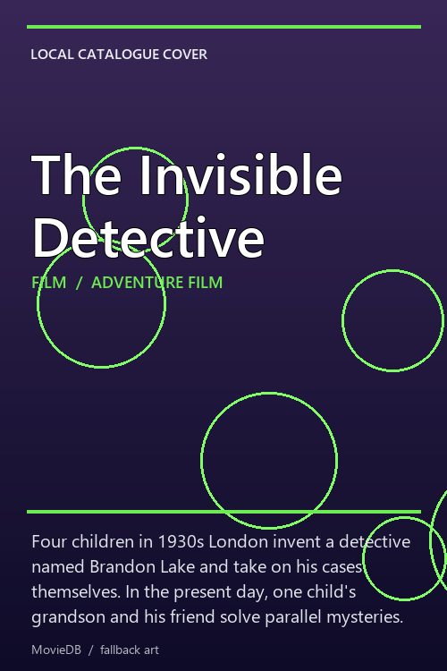 The Invisible Detective poster