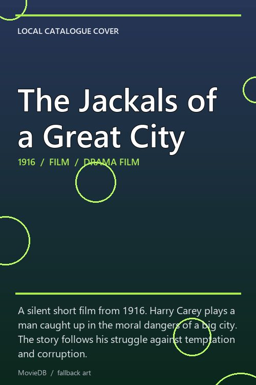 The Jackals of a Great City poster