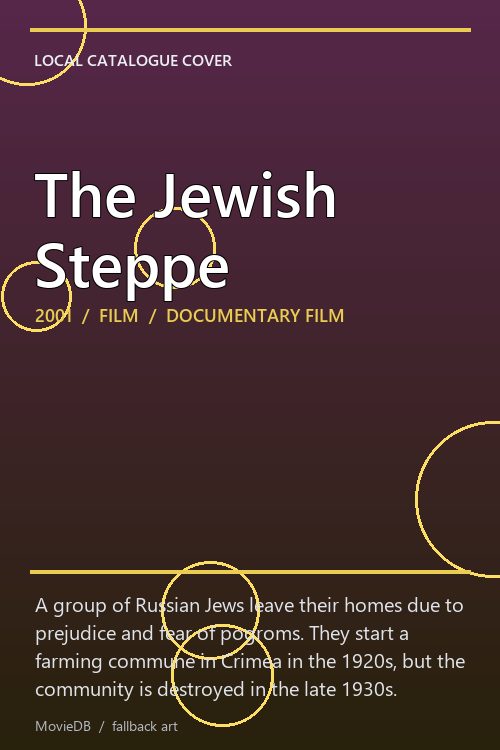 The Jewish Steppe poster