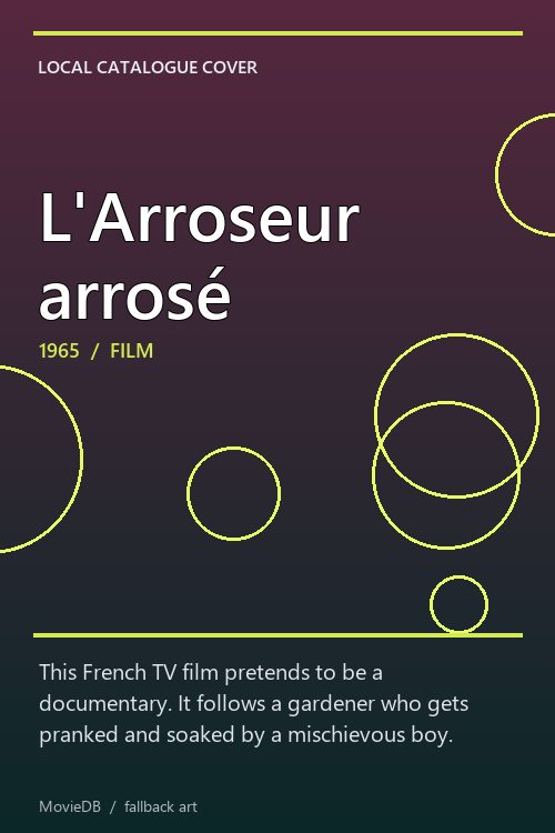 L'Arroseur arrosé poster