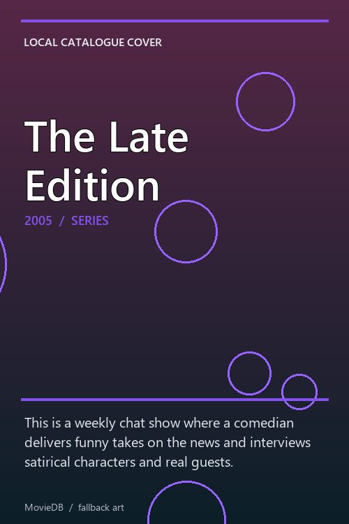 The Late Edition poster