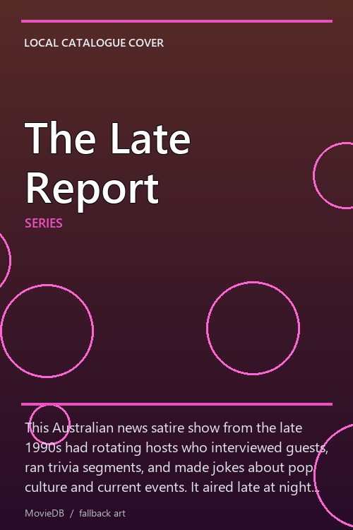 The Late Report poster