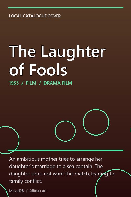 The Laughter of Fools poster