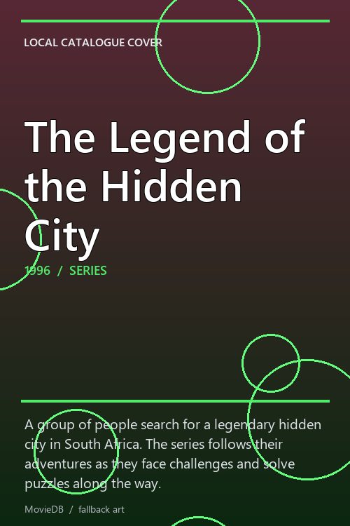 The Legend of the Hidden City poster