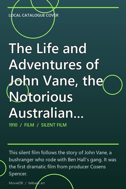 The Life and Adventures of John Vane, the Notorious Australian Bushranger poster