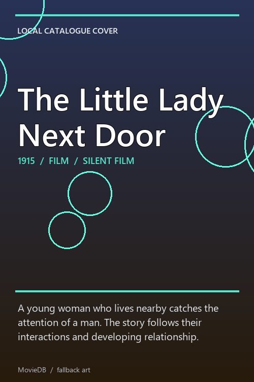 The Little Lady Next Door poster