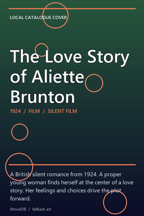 The Love Story of Aliette Brunton poster