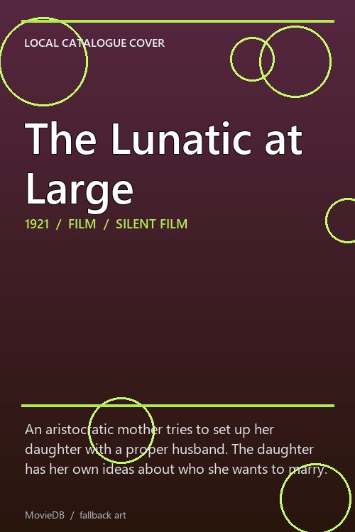 The Lunatic at Large poster