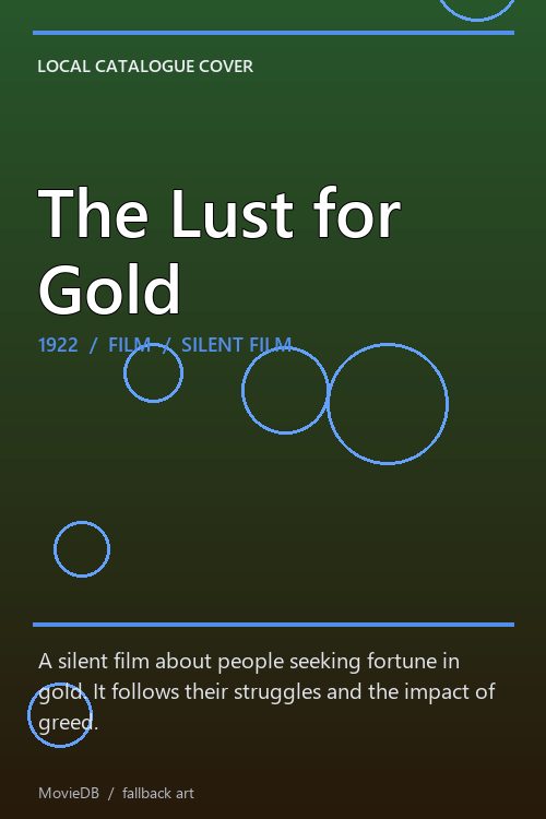 The Lust for Gold poster