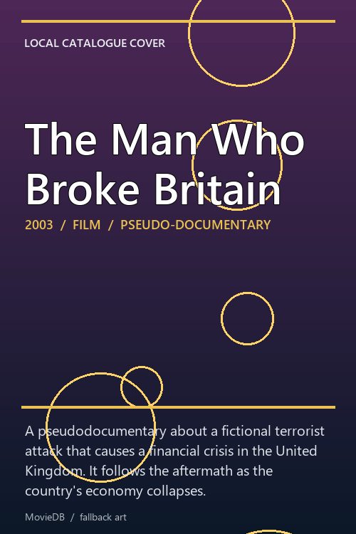The Man Who Broke Britain poster