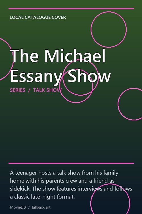 The Michael Essany Show poster