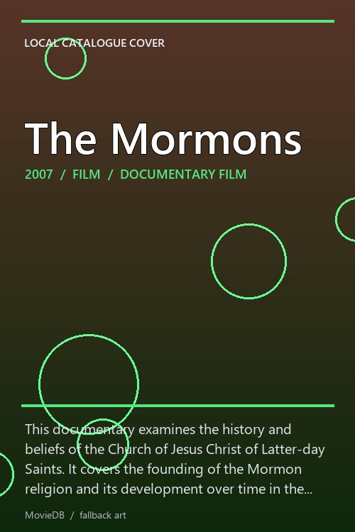 The Mormons poster